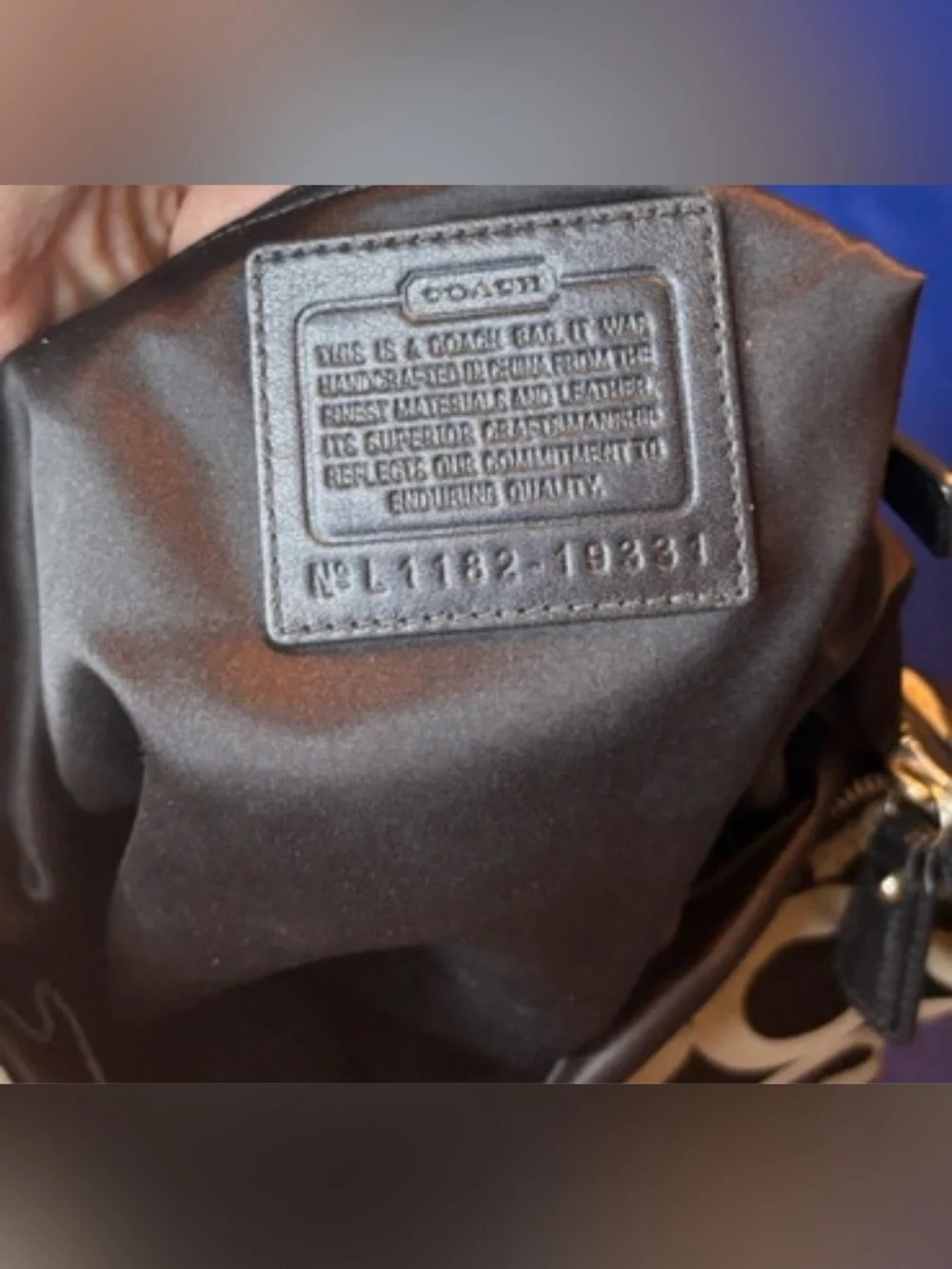 Coach Kristin Signature Op Art Hobo Bag